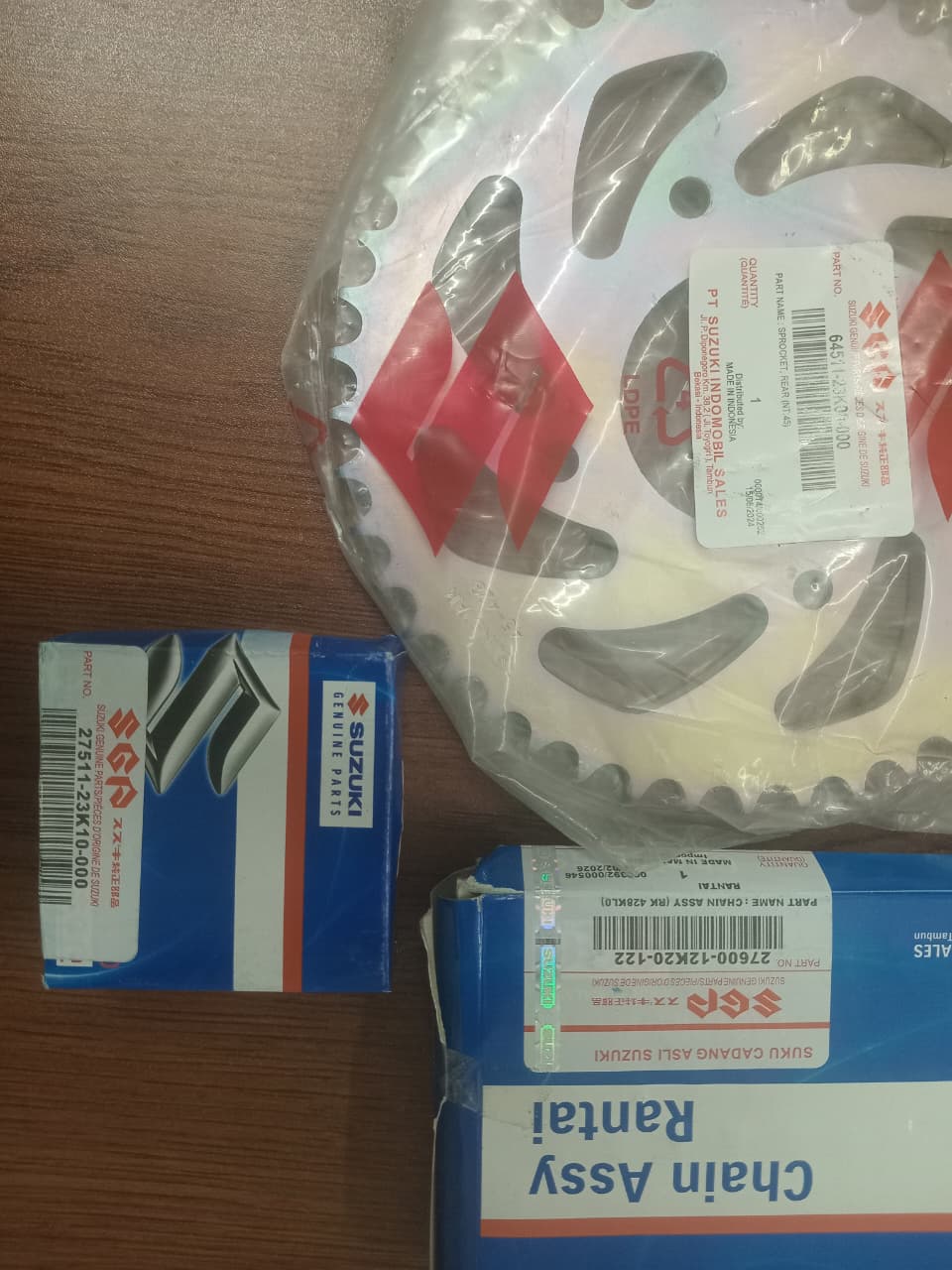 Chain set GSXR 150