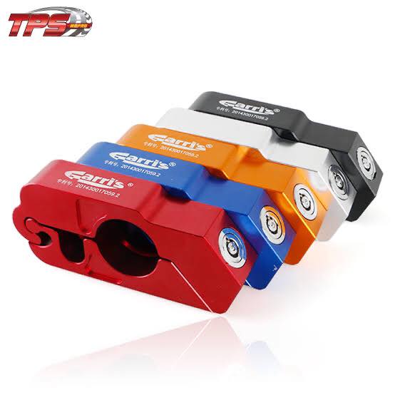 Garri’s Motorcycle Grip Lock Lever Safety Lock (Red/Black/Silver/Orange) image
