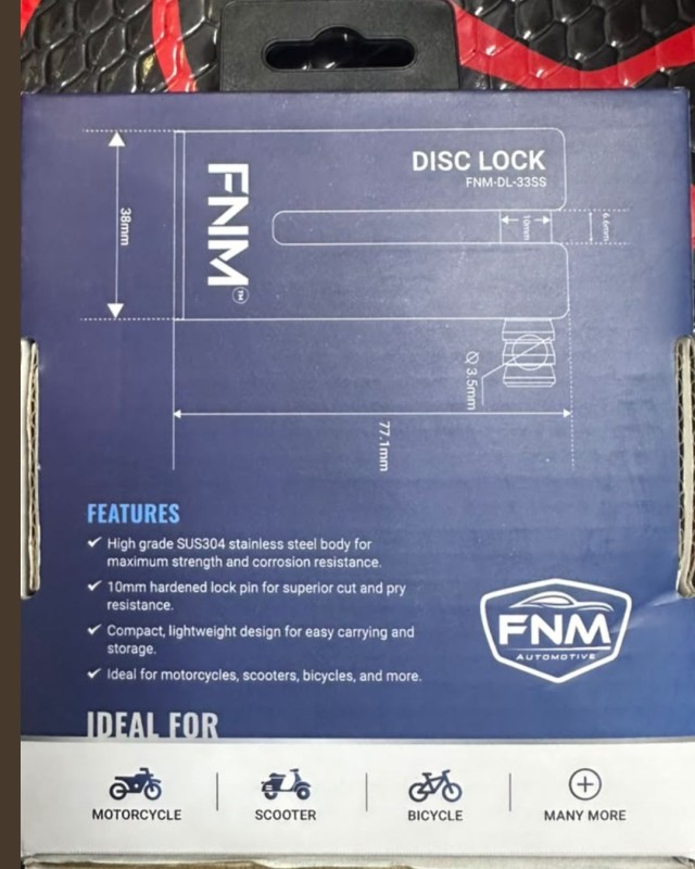FNM 10MM Pin Disc Lock image
