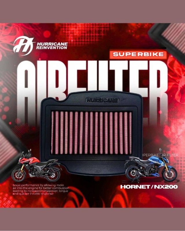 Hurricane Racing Performance Air Filter For Honda NX 200 / Hornet 2.0 image