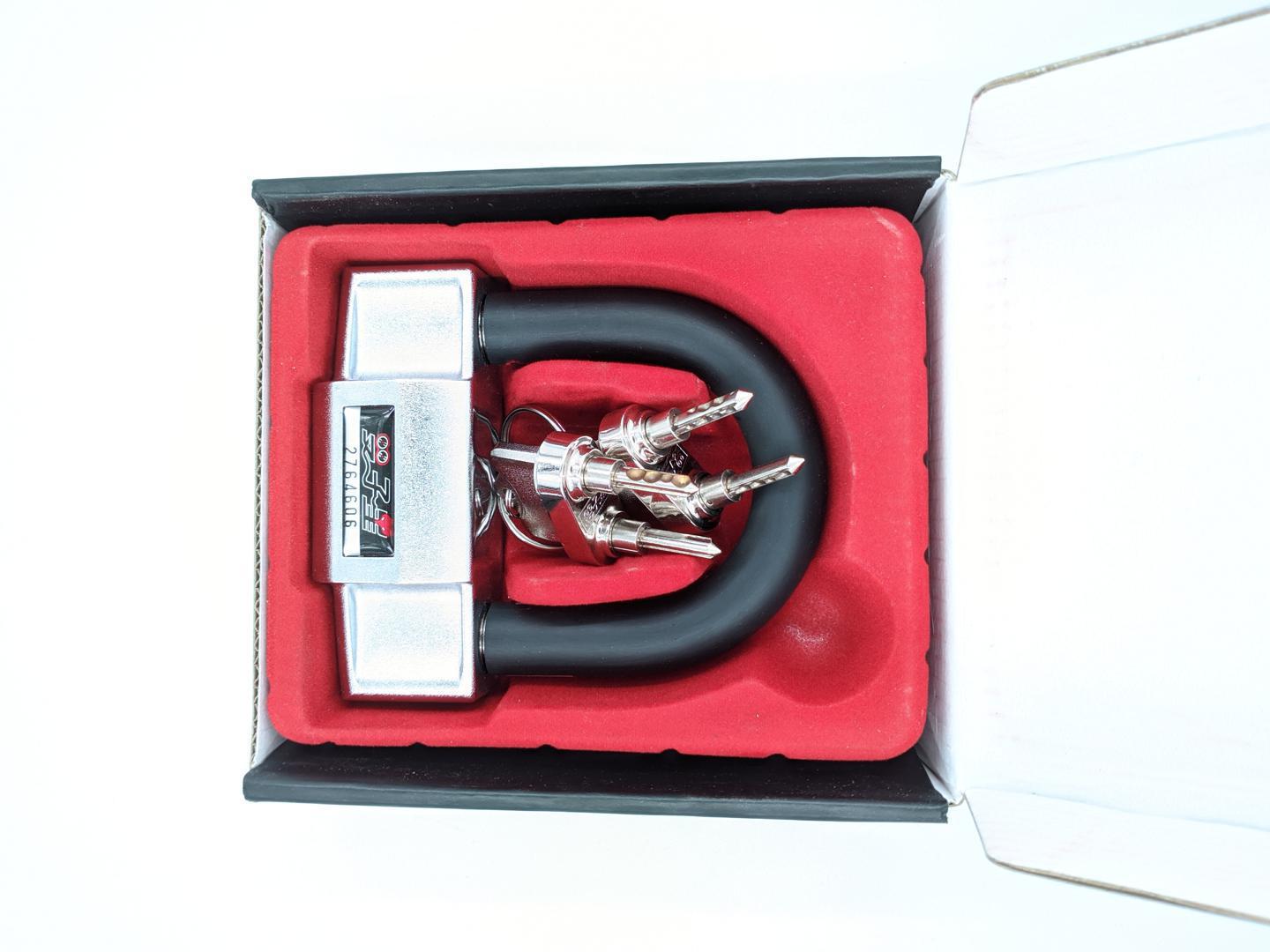 Anti Hydraulic Shear Anti Theft Disk Disc Brake U Type Lock For Bike Bicycle Motorcycle Double Safety image