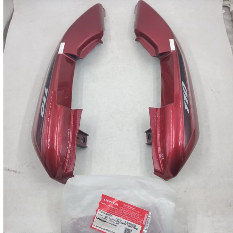 Back Panel 3 Part Honda Dream Neo 110, SET ILLUS REAR COWL, 77250K23D60ZA 77240K23D60ZA image