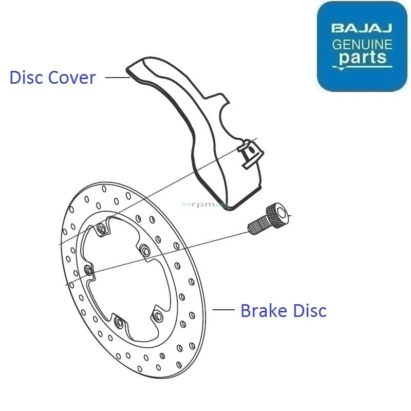 Bajaj Discover 150 (2010-2013 model) Front Disk Cover image