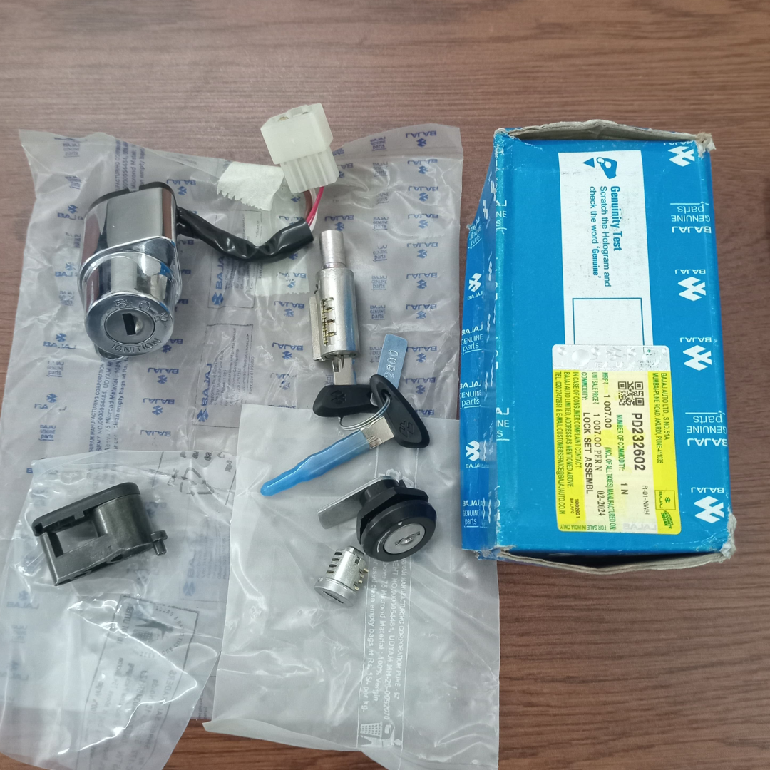 Bajaj avenger 150 lock set, LOCKSET ASSEMBL PD232602 image