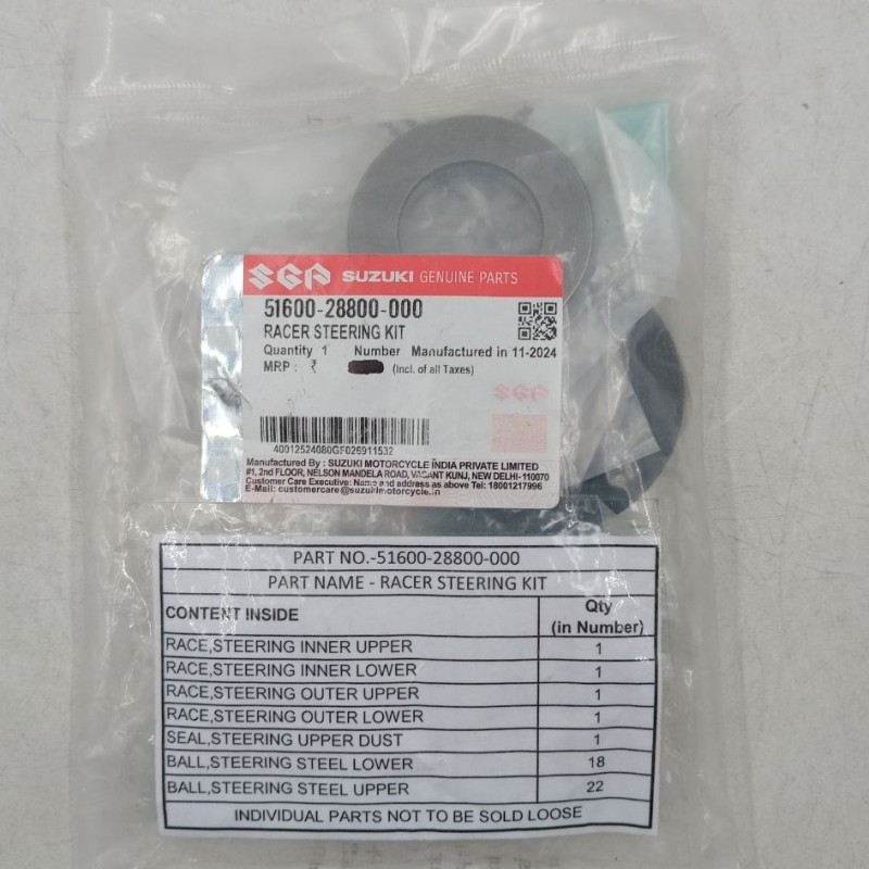 Ballracer Gixxer Naked Carburetor, RACER STEERING KIT 51600-28800-000 image