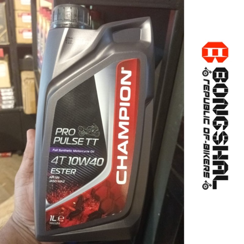 CHAMPION PRO PULSE TT FULL SYNTHETIC MOTORCYTCLE OIL 4T 10W-40 image