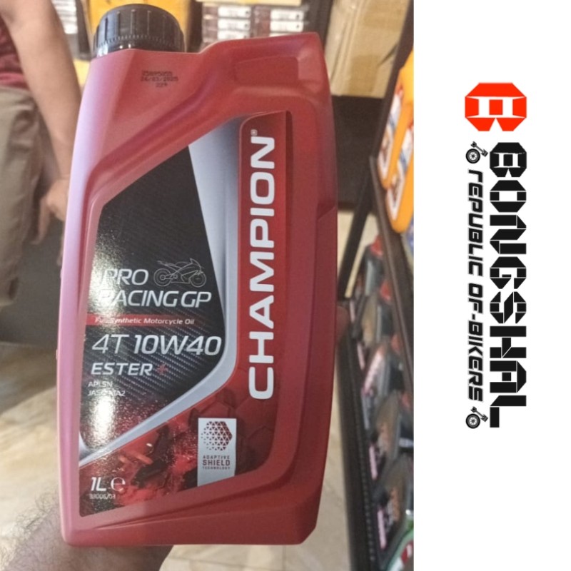 CHAMPION PRO RACING GP FULL SYNTHETIC MOTORCYTCLE OIL 4T 10W-40 image