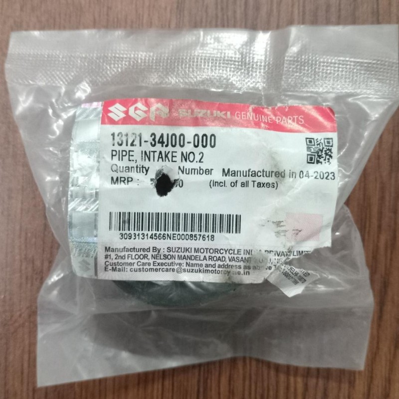 Carburetor Hose Pipe Gixxer Monotone, PIPE INTAKE No 2 13121-34J00-000 image
