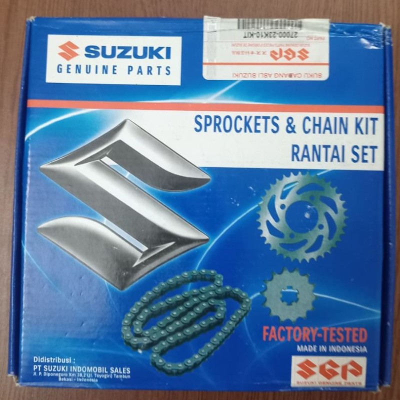 Chain Sprocket Full Set GSXR 150 Indo, 27000-23K10-KIT image