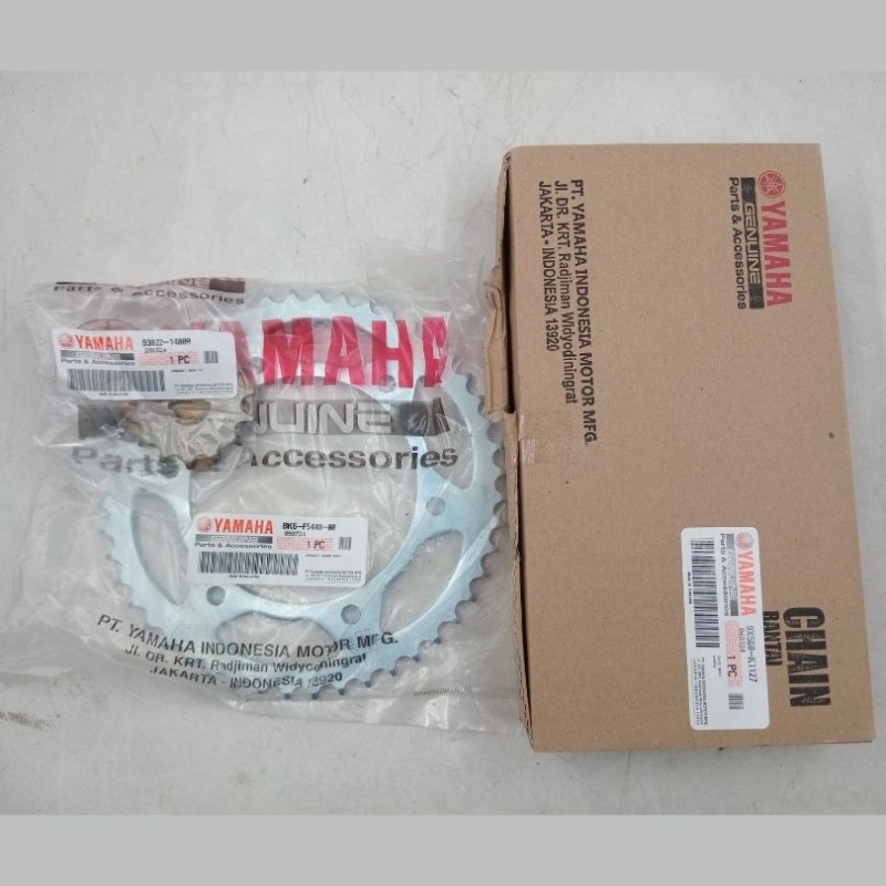 Chain Sprocket Full Set R15M Indo, CHAIN & SPROCKET KIT BK6-W001A-00 image