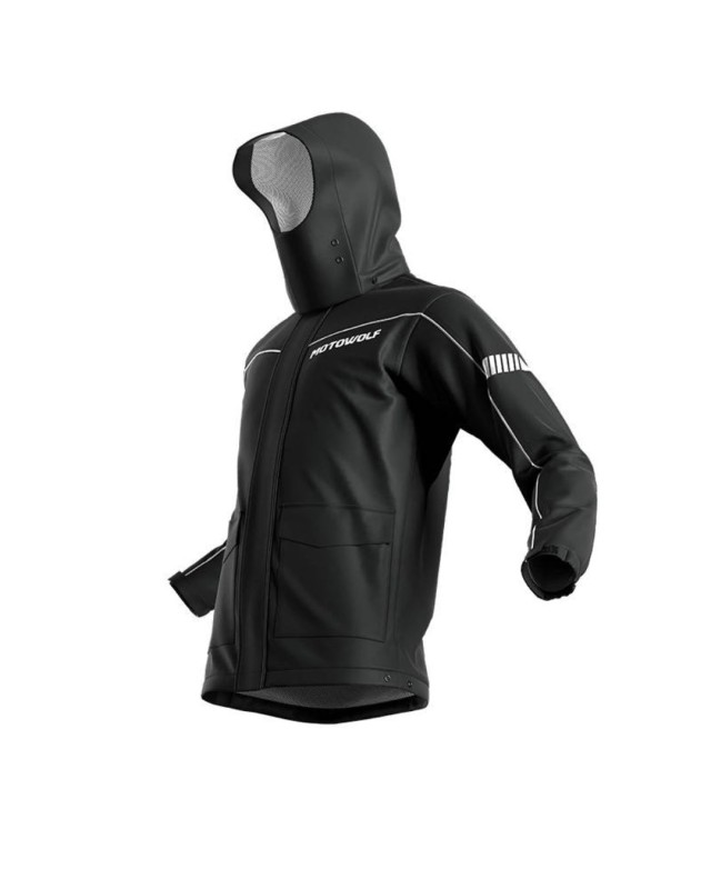 MOTOWOLF Moto Raincoat For Riders 100% Waterproof (MDL0403B V4) image