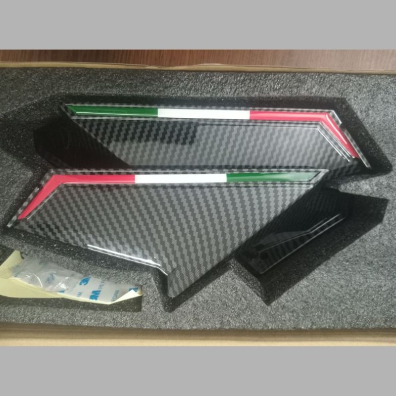 New Carbon / Italian Carbon Rear Mirror Shenao / Rear Mirror for Kit bikes Looking Glass image