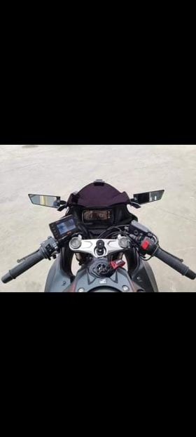 Front and Rear Motorcycle Dashboard Camera with HD Display Fully Waterproof image