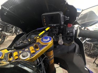 Front and Rear Motorcycle Dashboard Camera with HD Display Fully Waterproof image