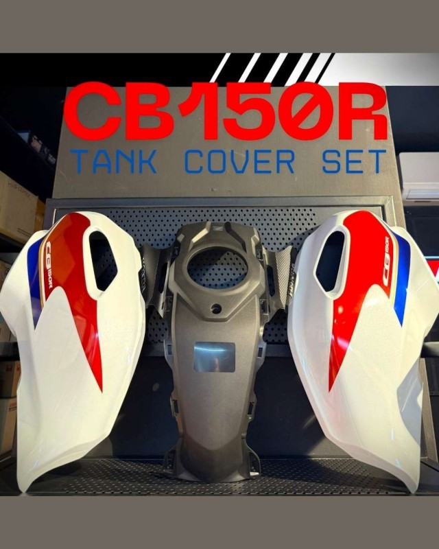 Fuel Tank Cover 3 Part CB Exmotion, Fuel Tank Cover Set 64430-K94-T00ZC, SET ILLUS, FUEL TANK CENTER 64410-K94-T00ZA image