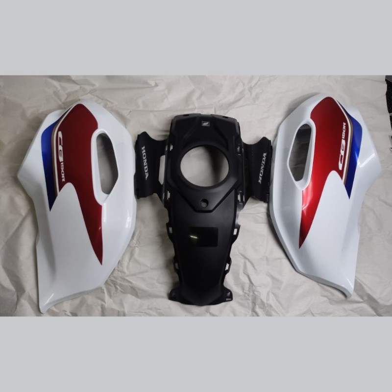 Fuel Tank Cover 3 Part CB Exmotion, Fuel Tank Cover Set 64430-K94-T00ZC, SET ILLUS, FUEL TANK CENTER 64410-K94-T00ZA image