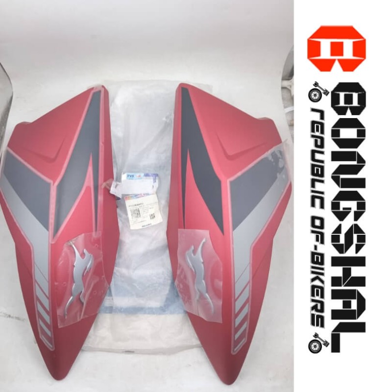 Fuel Tank Kan RTR 2V, COVER FUEL TANK R + APESET SYRAH N92229009CG, COVER FUEL TANK L + TAPESET SYRAH N92228809CF image