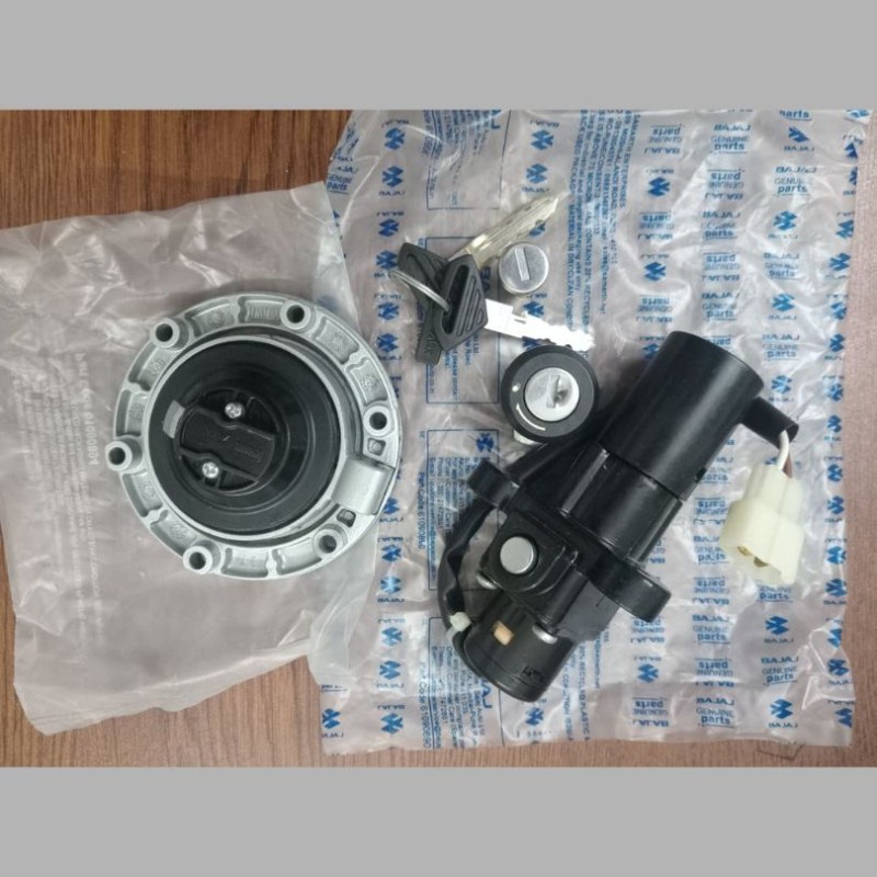 Full Lock Set Pulsar 135 CC, LOCK SET, CAP TANK FUEL, JW232601 image