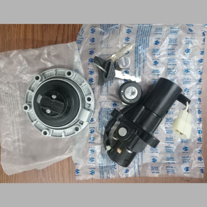 Full Lock Set Pulsar 135 CC, LOCK SET, CAP TANK FUEL, JW232601 image