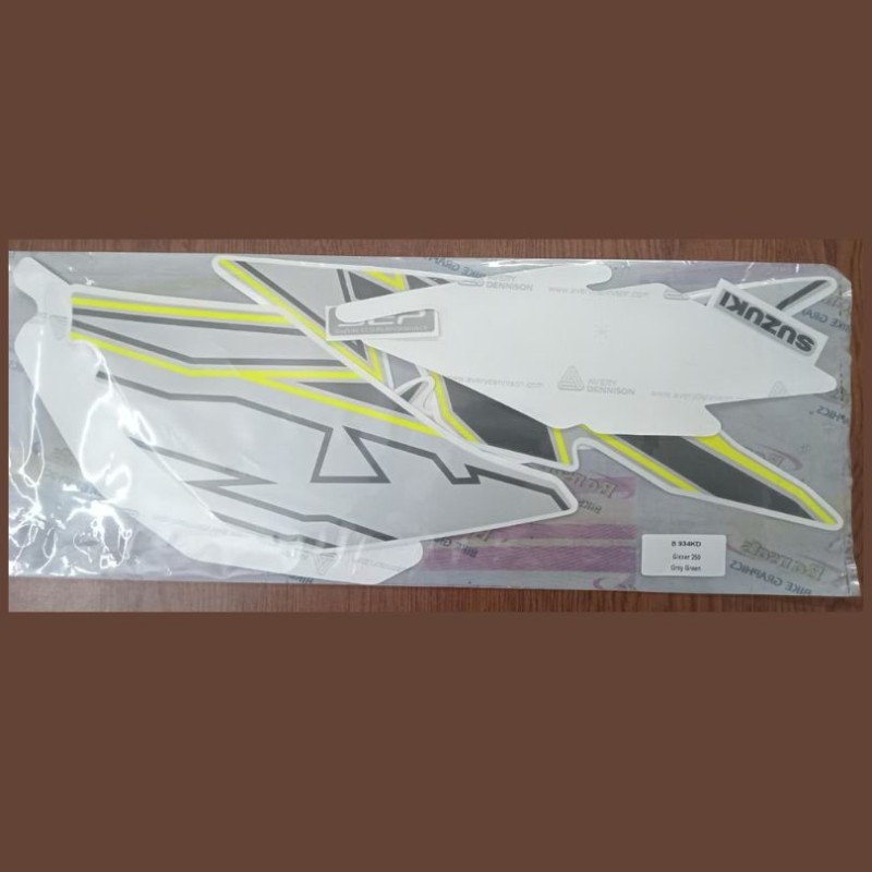 Full Set Sticker Gixxer 250 cc Full Set Sticker Gray Green image