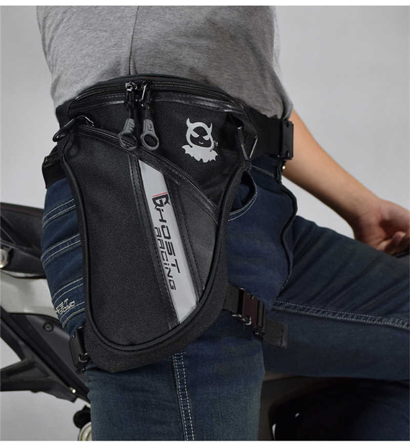 GHOST RACING Motorcycle Leg Bag Knight Pocket Bag Motocross Side Bag image