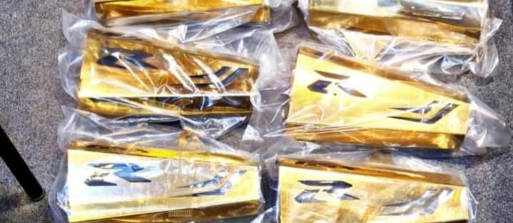 Golden silencer Guard Gsx-R 150 cc image