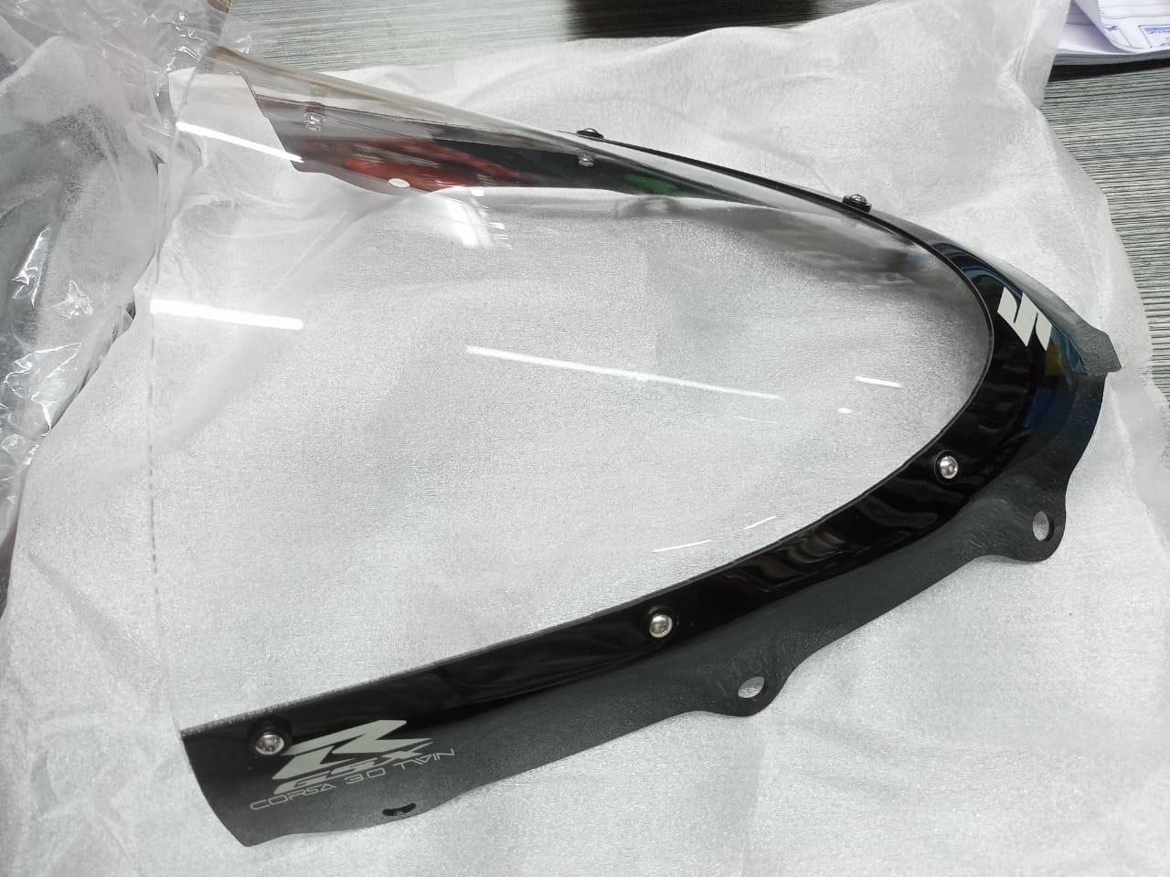 Gsxr 150 Corsa 3.0 Visor Black & Clear image