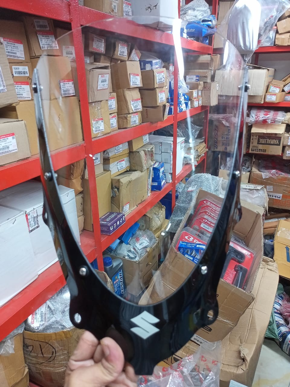 Gsxr 150 Corsa 3.0 Visor Black & Clear image