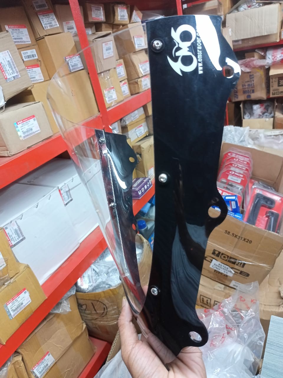 Gsxr 150 Corsa 3.0 Visor Black & Clear image