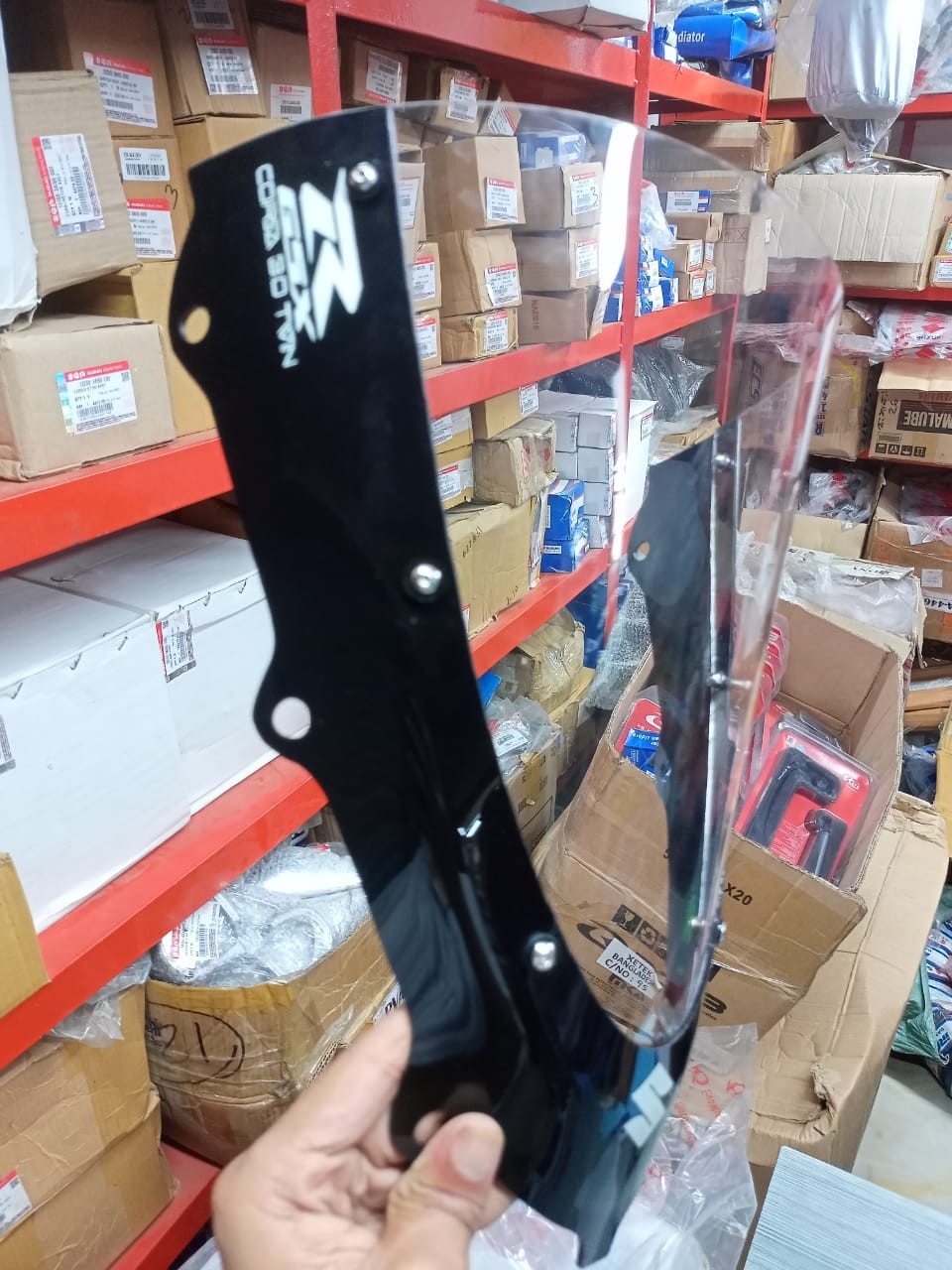 Gsxr 150 Corsa 3.0 Visor Black & Clear image