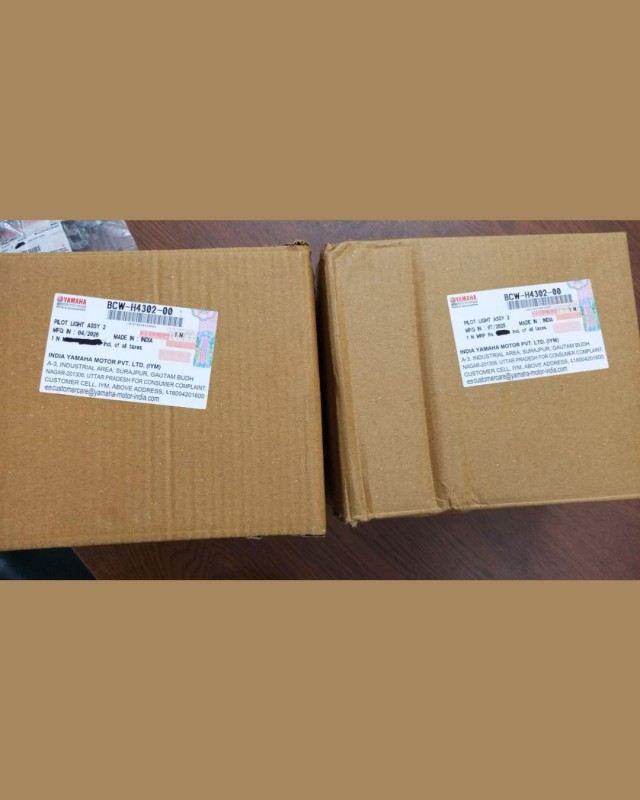 Stock DRL Left Side R15 V4 Indian, PILOT LIGHT ASSY 1, 2, BCW-H4302-00, BCW-H4301-00 image