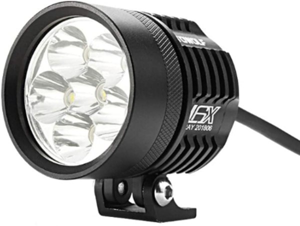 HJG L6X LED Fog Light Auxiliary Light for Motorcycles – Yellow Cover 1 pair image
