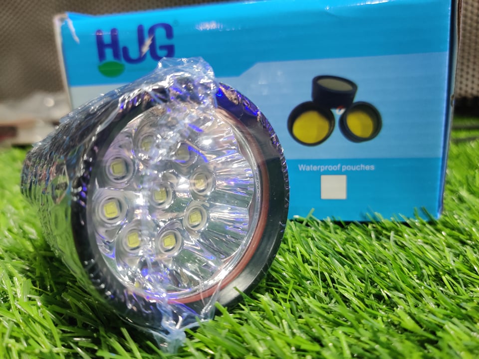 HJG L9X LED Fog Light Auxiliary Light for Motorcycles – 40Watt – Yellow Cover 1Pair image