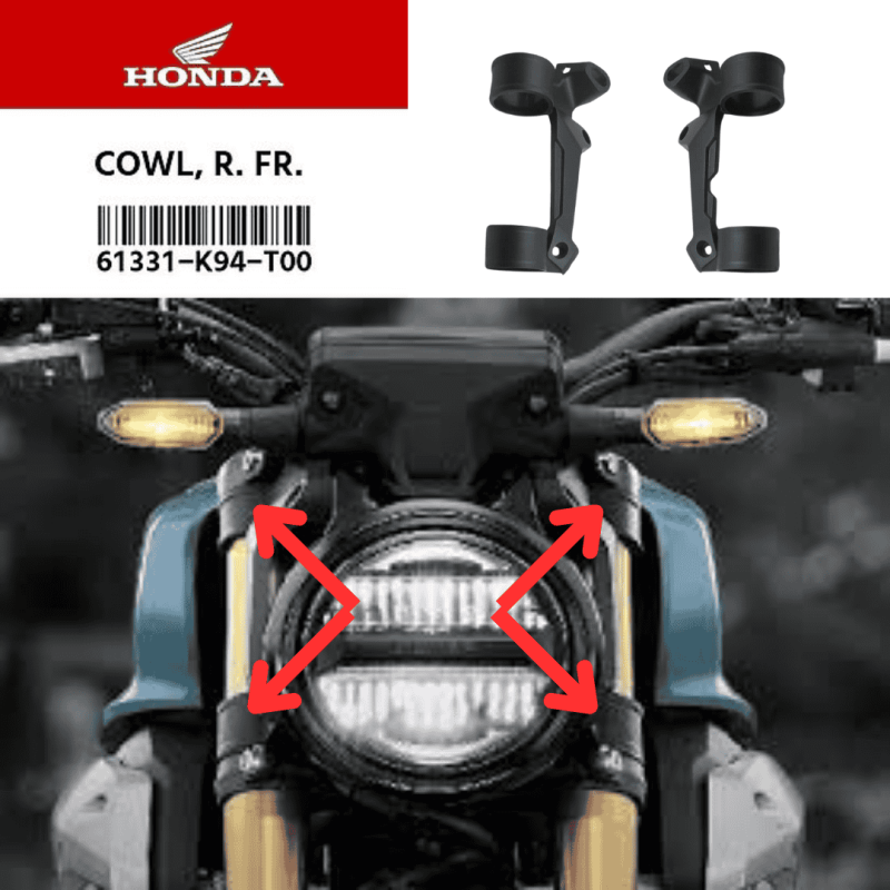 Headlight Bracket Both Fork Honda CB150R Exmotion Cowl, R. FR. 61331-K94-T00 image