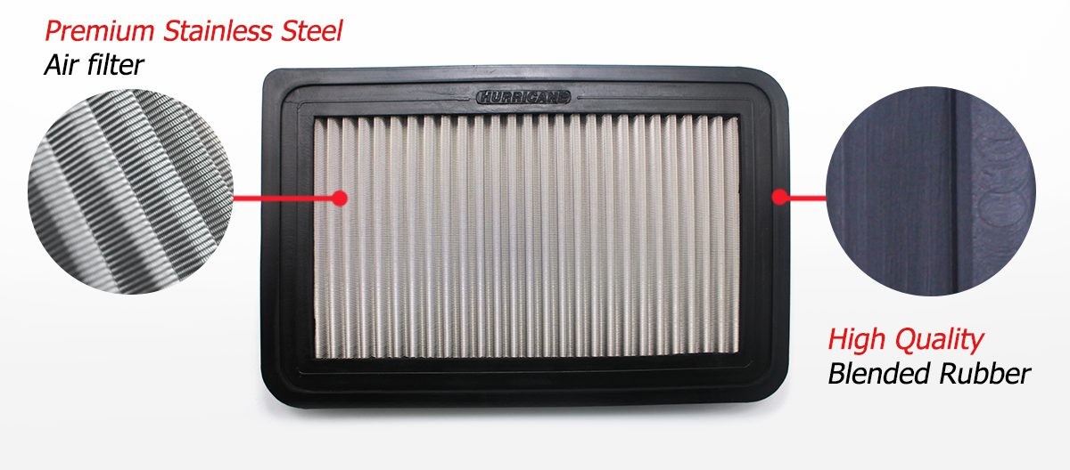 Hurricane Stainless Steel Air Filter for R15, MT-15, XSR & Exmotion image