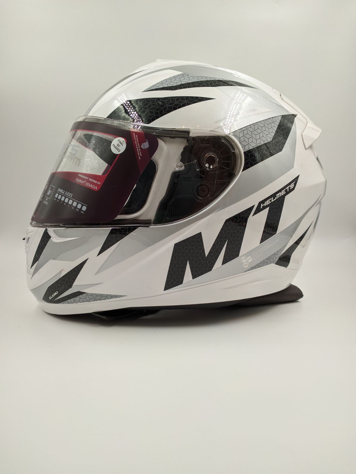 MT Alamo Shell Full Face White & Black image