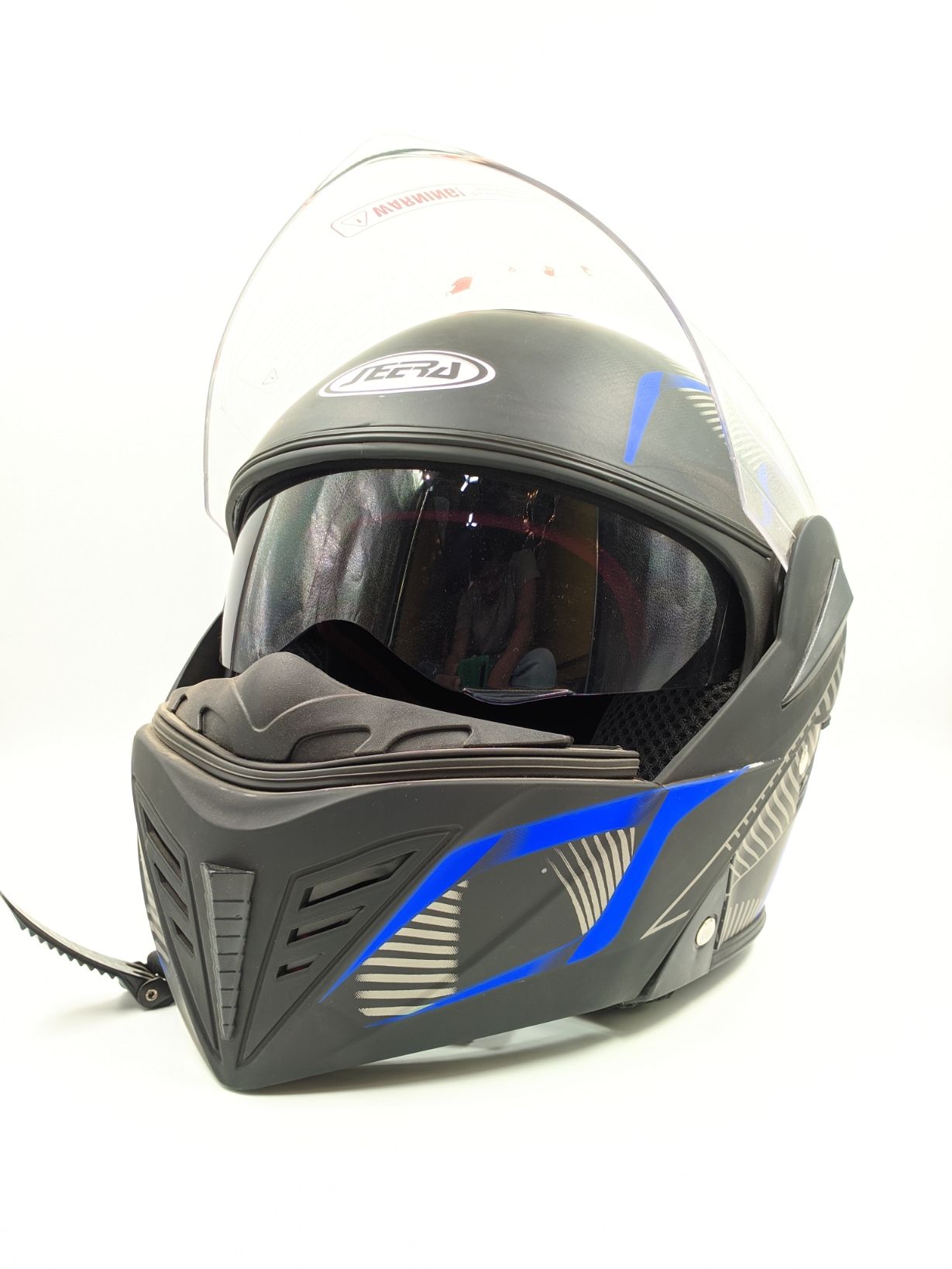 Neera Graphic Modular Matte Black & Blue image