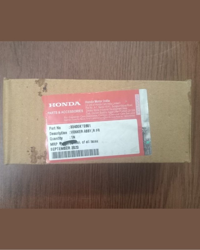 Indicator Per Piece Honda Hornet Old Model, WINKER ASSY 33400KTE601 image