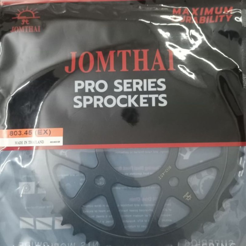 Jom Thai JT Full Chain Sprocket Set for R15 V3, R15 V4, MT 15, GSX-R, X motion, GPX Demon, Hornet 2.0 image