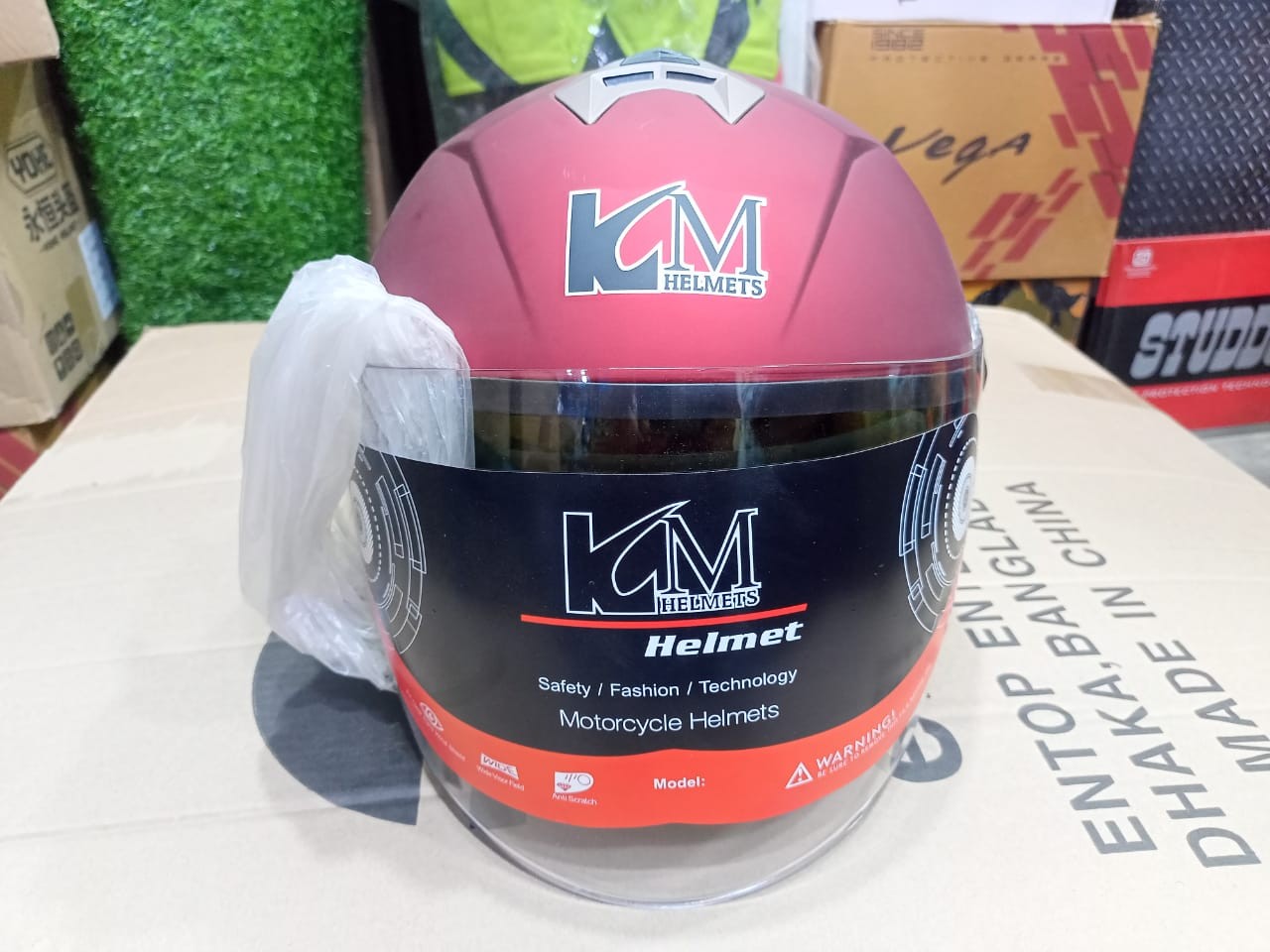 KM Half Face Helmet image