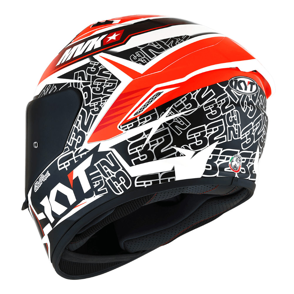 KYT NX RACE Balance Red Gun Metal image