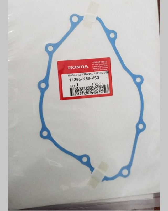 Gasket CBR 150R Indo, GASKET CYLINDER HEAD NLK, 12251-K56-N02, GASKET CYLINDER, 1219-K56-N01, GASKET L CRANKCASE COVER, 11395-K56-V50, GASKET R CRANKCASE COVER, 11394-K56-V50 image