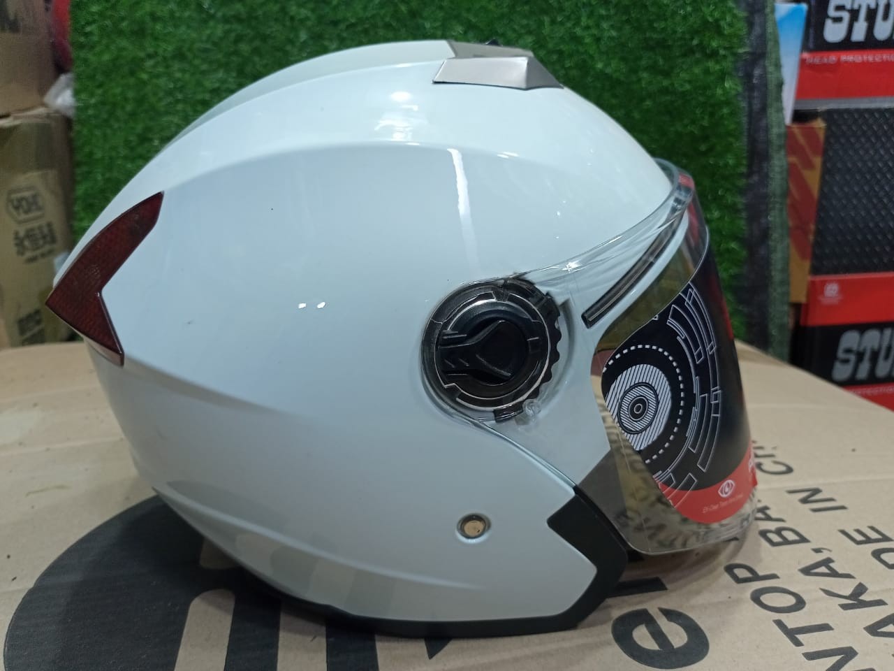 LAZIZ Half Face Helmet image