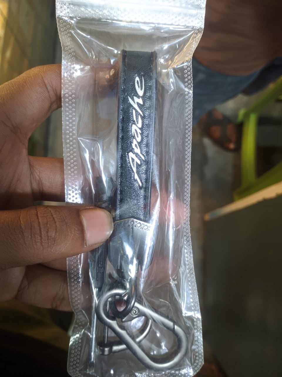 Leather Key Ring Chain Suzuki Apache image