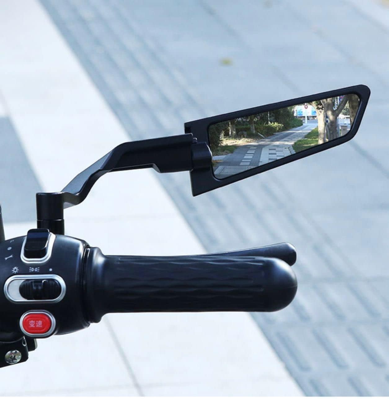 Naked Bike New Rear Mirror Available Universal Looking Glass image