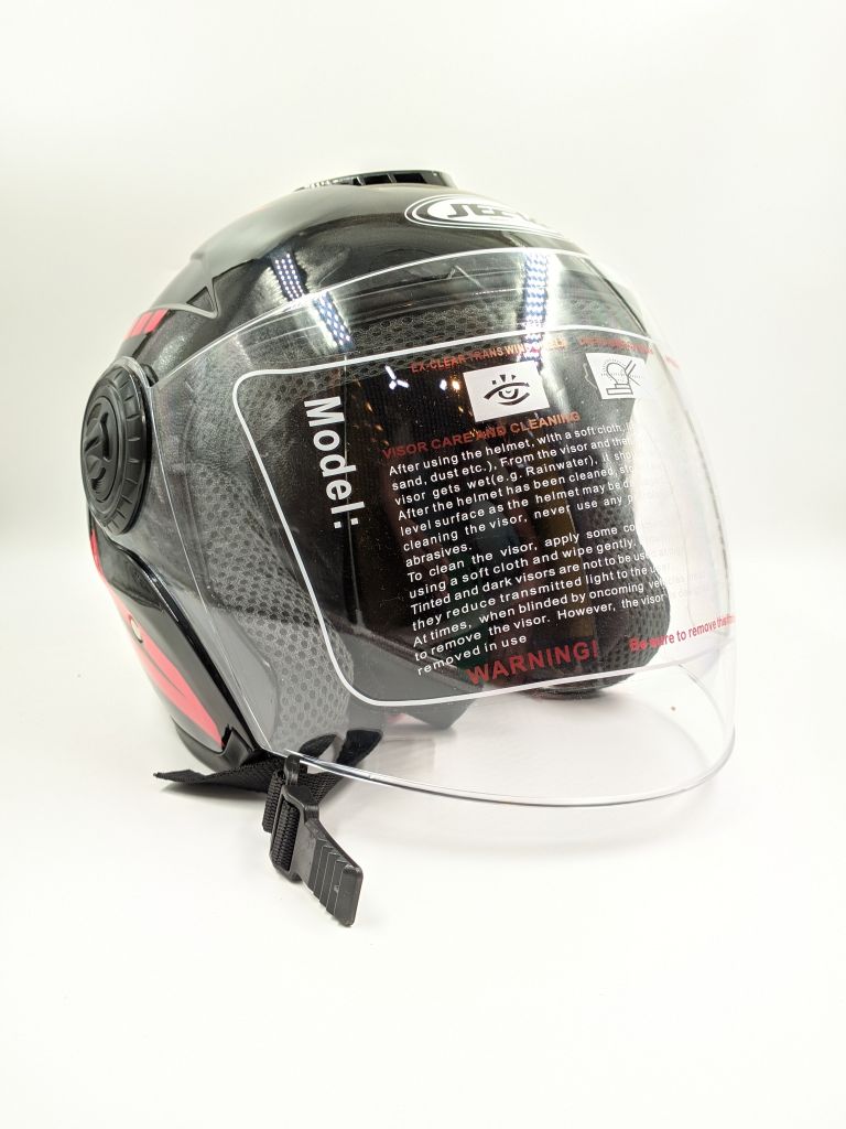 Neera Sting Ray Half face Black & Red image