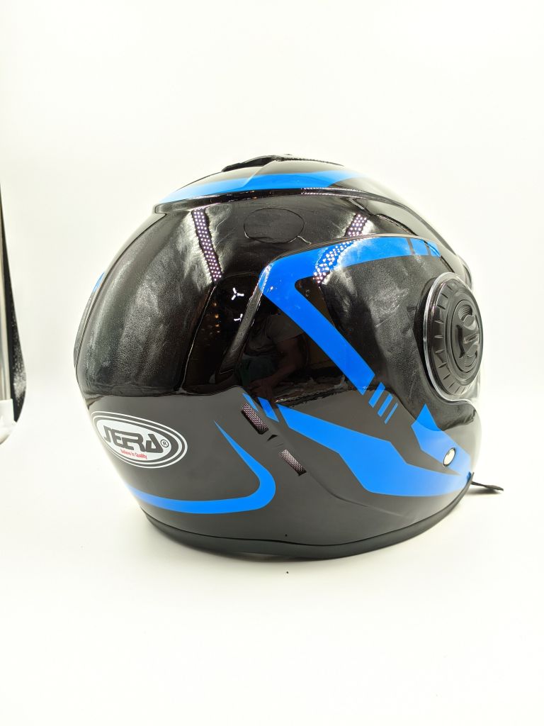 Neera Sting Ray Half face Glossy Black & Blue image