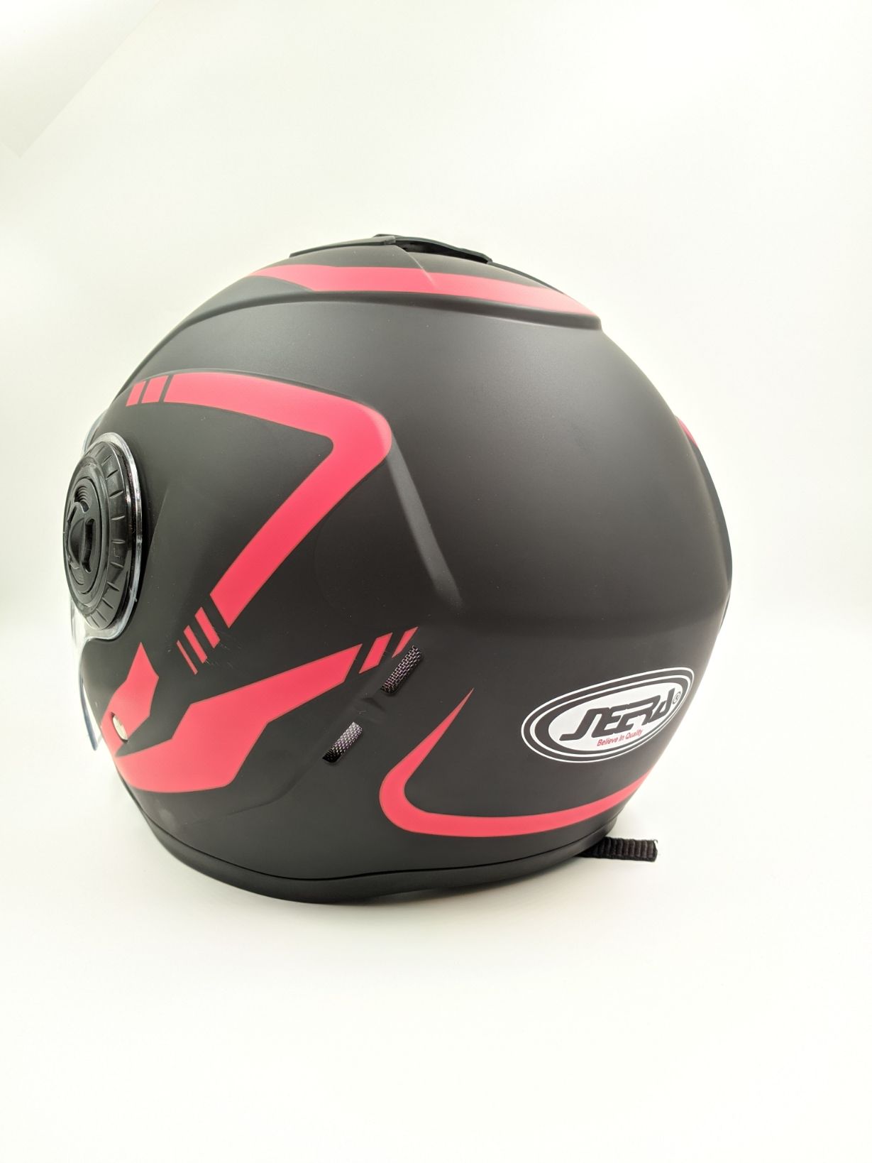 Neera Sting Ray Half face Matte Black & Red image
