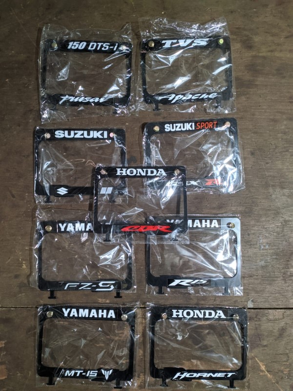Number Plate Border R15 V3, MT 15, CBR150, TVS, Gsxr150, Suzuki, Pulsar, Honda image