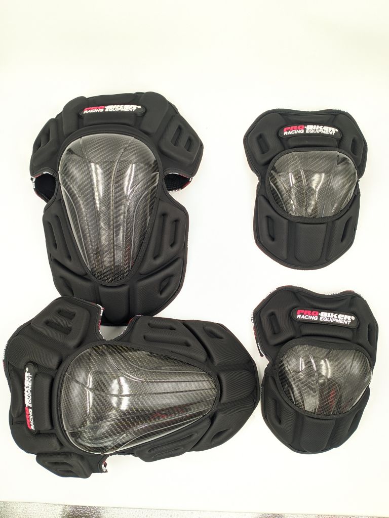 PROBIKER HX-P18 Motorcycle Carbon Fiber Knee & Elbow guards Set image